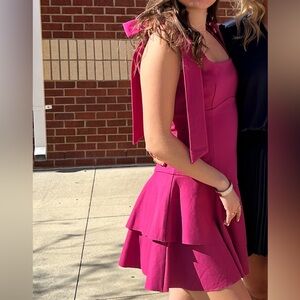 MINI RUFFLE ELLIATT DRESS SIZE SMALL